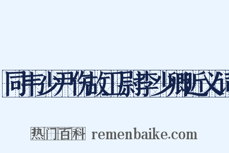 同韦少尹伤故卫尉李少卿近义词是什么意思的图片